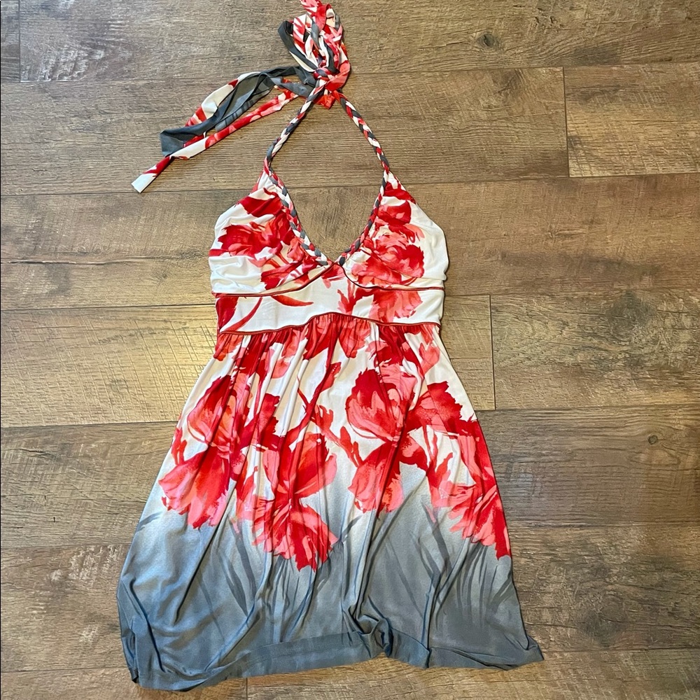 Floral Halter Summer Dress